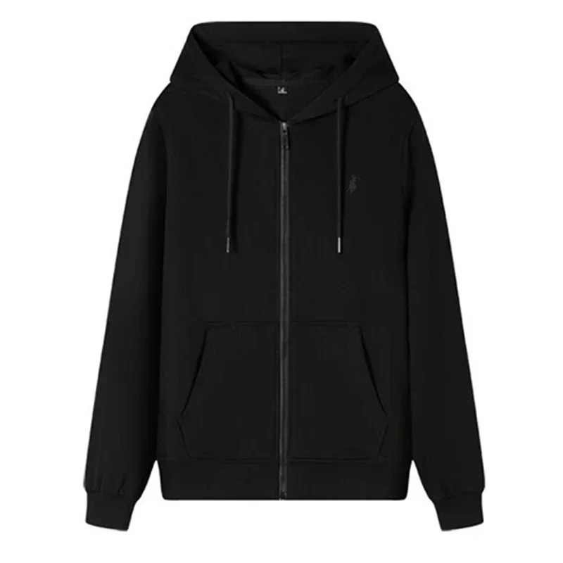The new autumn and winter casual men's sportswear, fashionable outdoor jogging fitness zipper hoodie and warm sweatshirt - Image 7