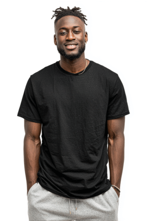 100% Mulberry Silk Knitted Men's Short Sleeve Round Neck T-Shirts